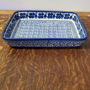 Ceramika Artystyczna Polish Pottery 11" Rectangular Baker